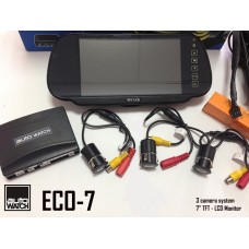 Asistenta la Parcare AUTOWATCH ECO-7 cu 3 Camere Video si Monitor LCD 7"